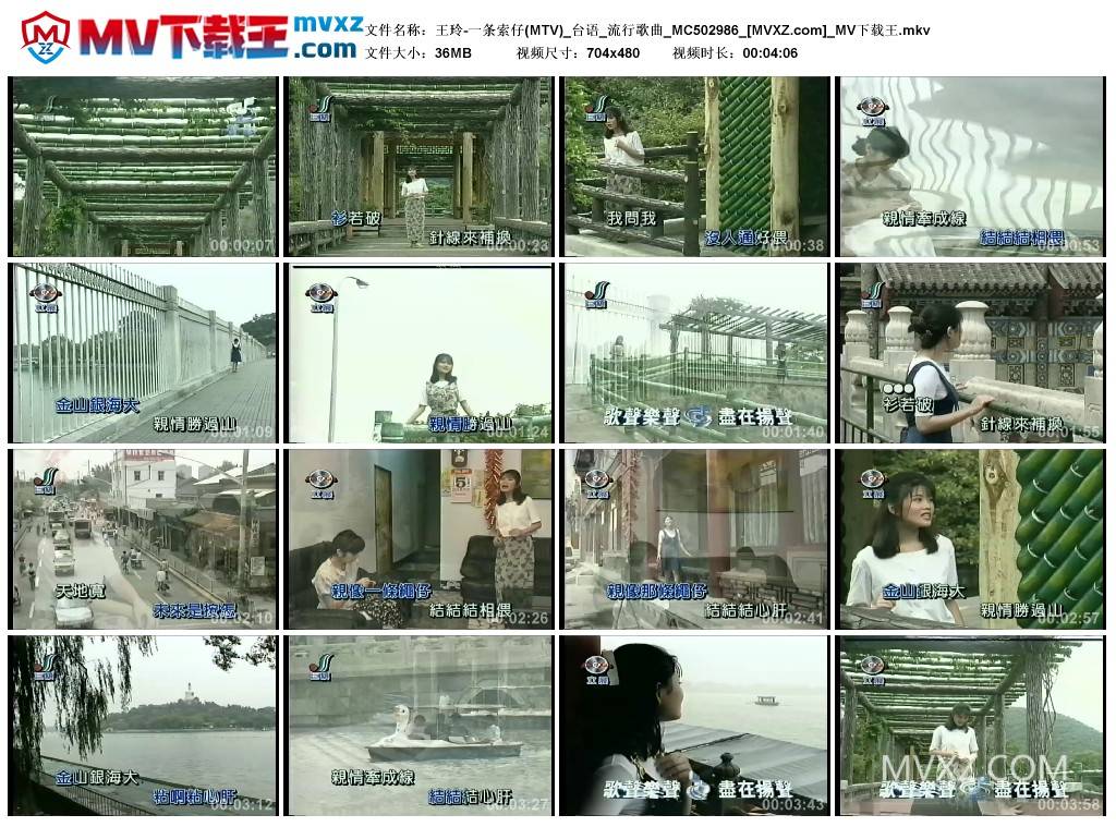 王玲-一条索仔(MTV)_台语_流行歌曲_MC502986